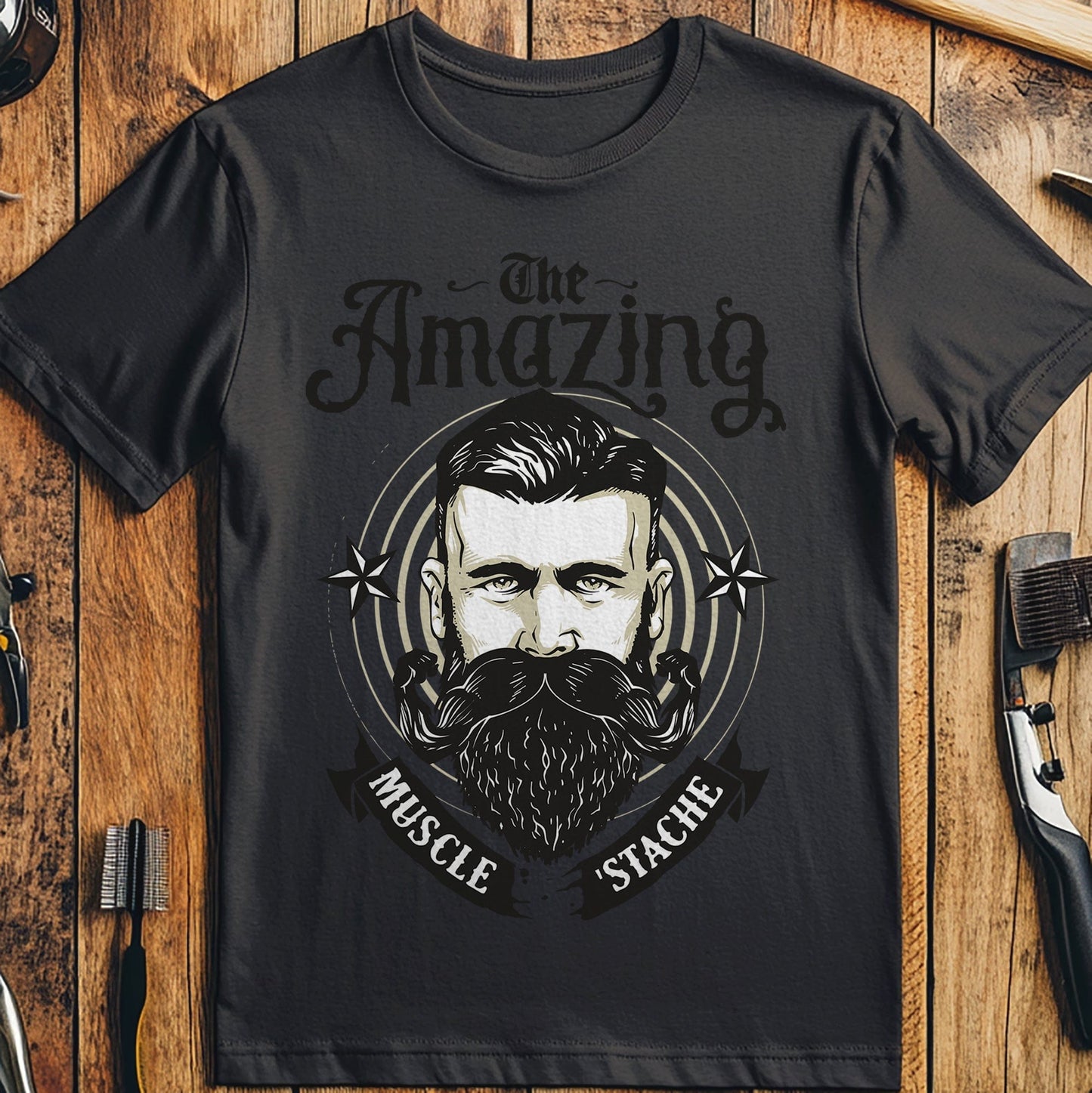 Amazing Muscle Stache T-Shirt