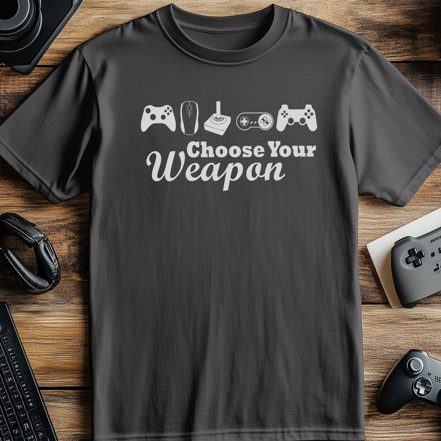 Choose Your Weapon Game T-shirt