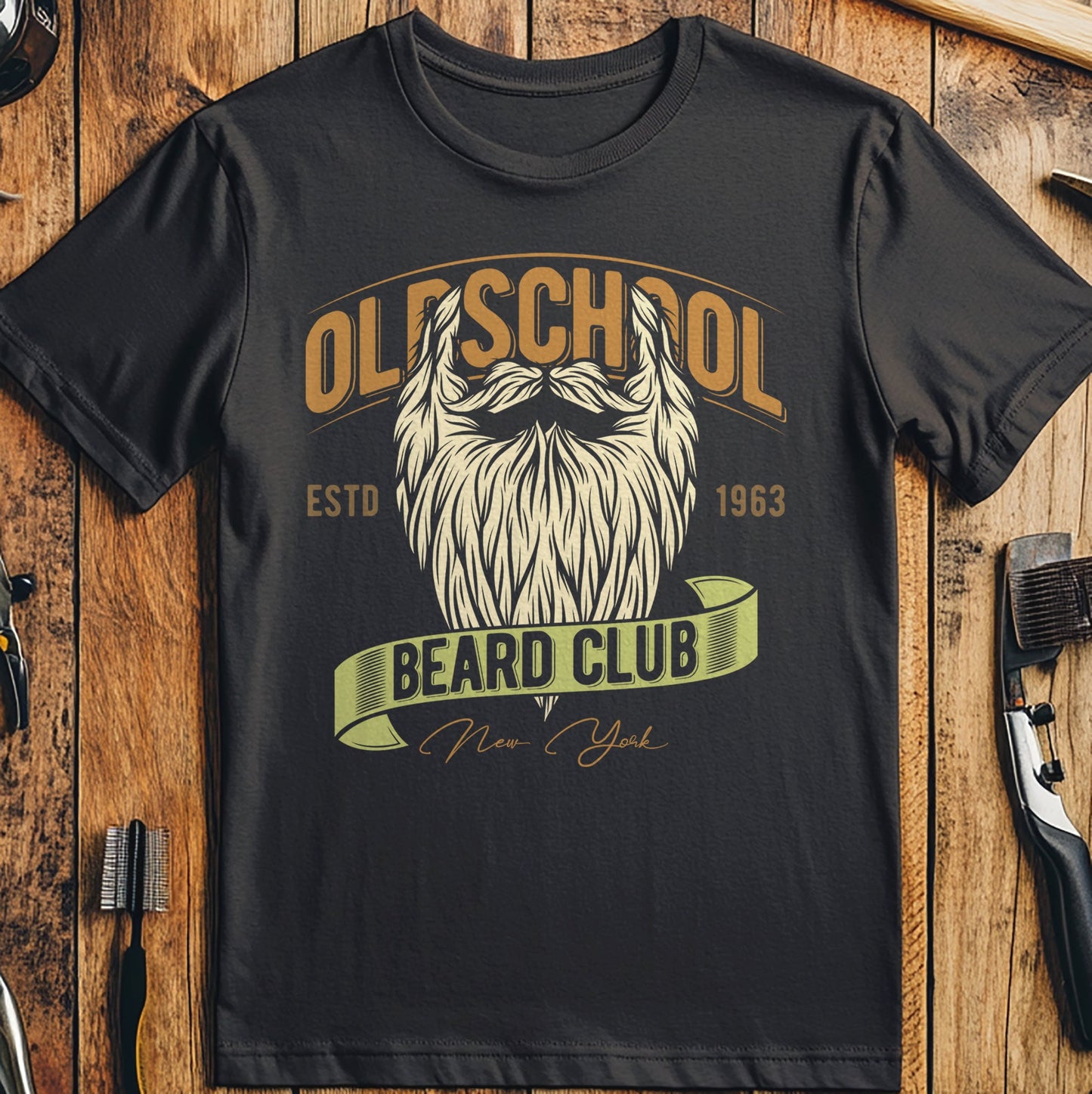 Old School Beard Club T-Shirt