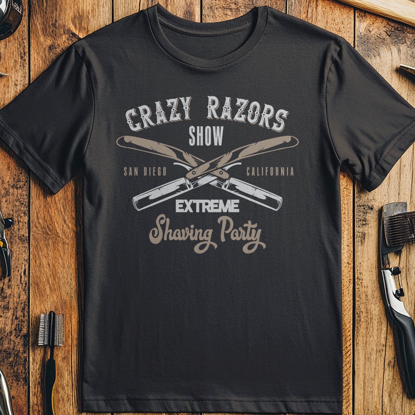 BarberShop Crazy Razors t-shirt