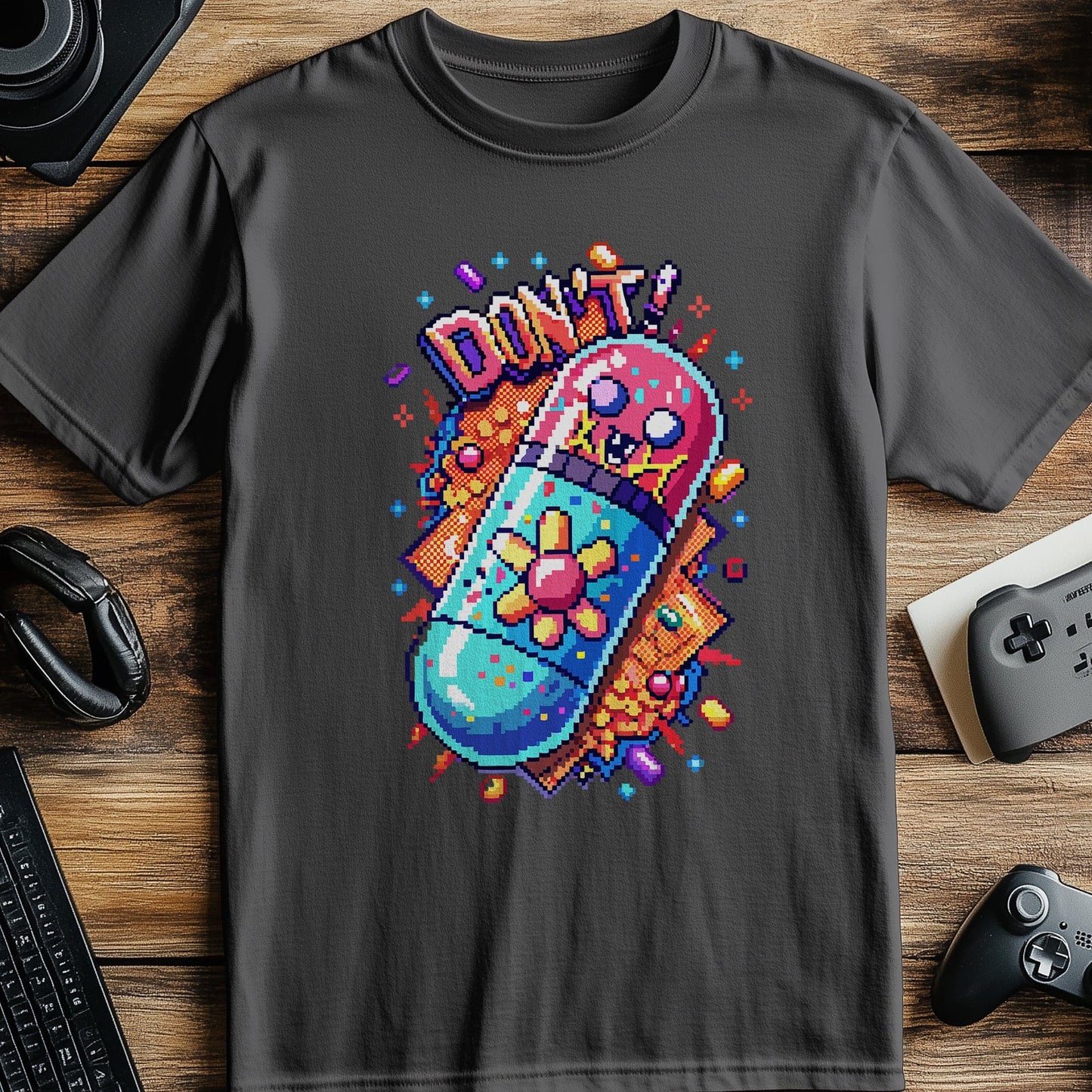 Pixel 85 T-Shirt - Colourful Pill