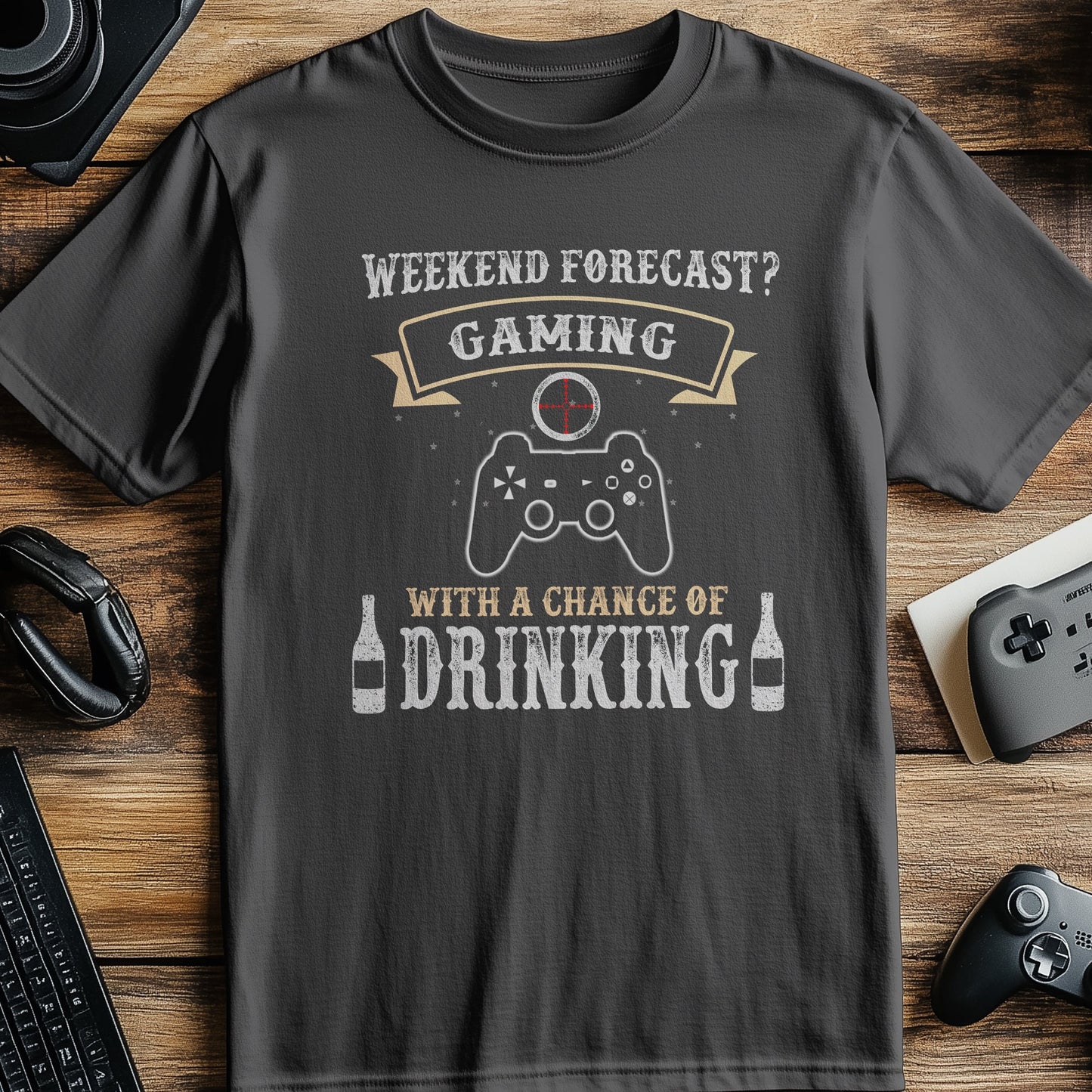 Weekend Forecast: 100% Chance of Gaming T-shirt