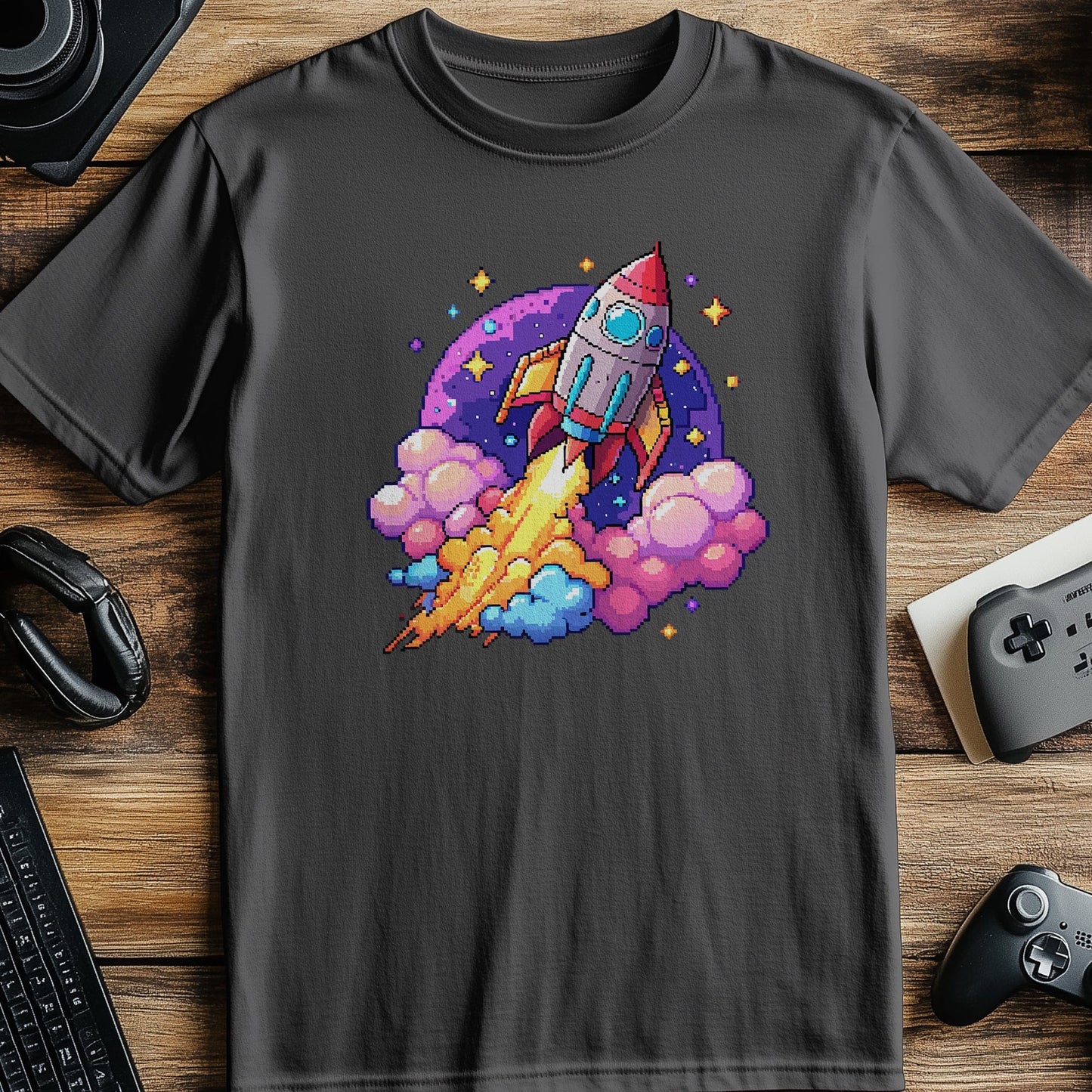 Pixel 60 Rocket Ship T-shirt