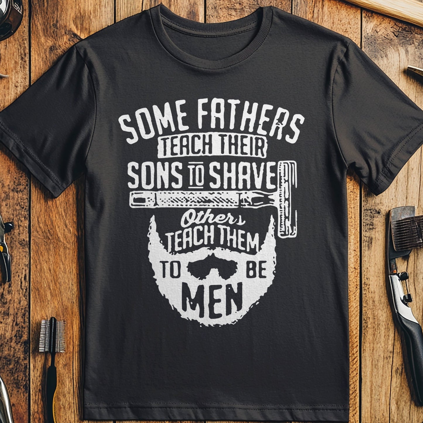Teach Sons to Be Men Beard T-Shirt