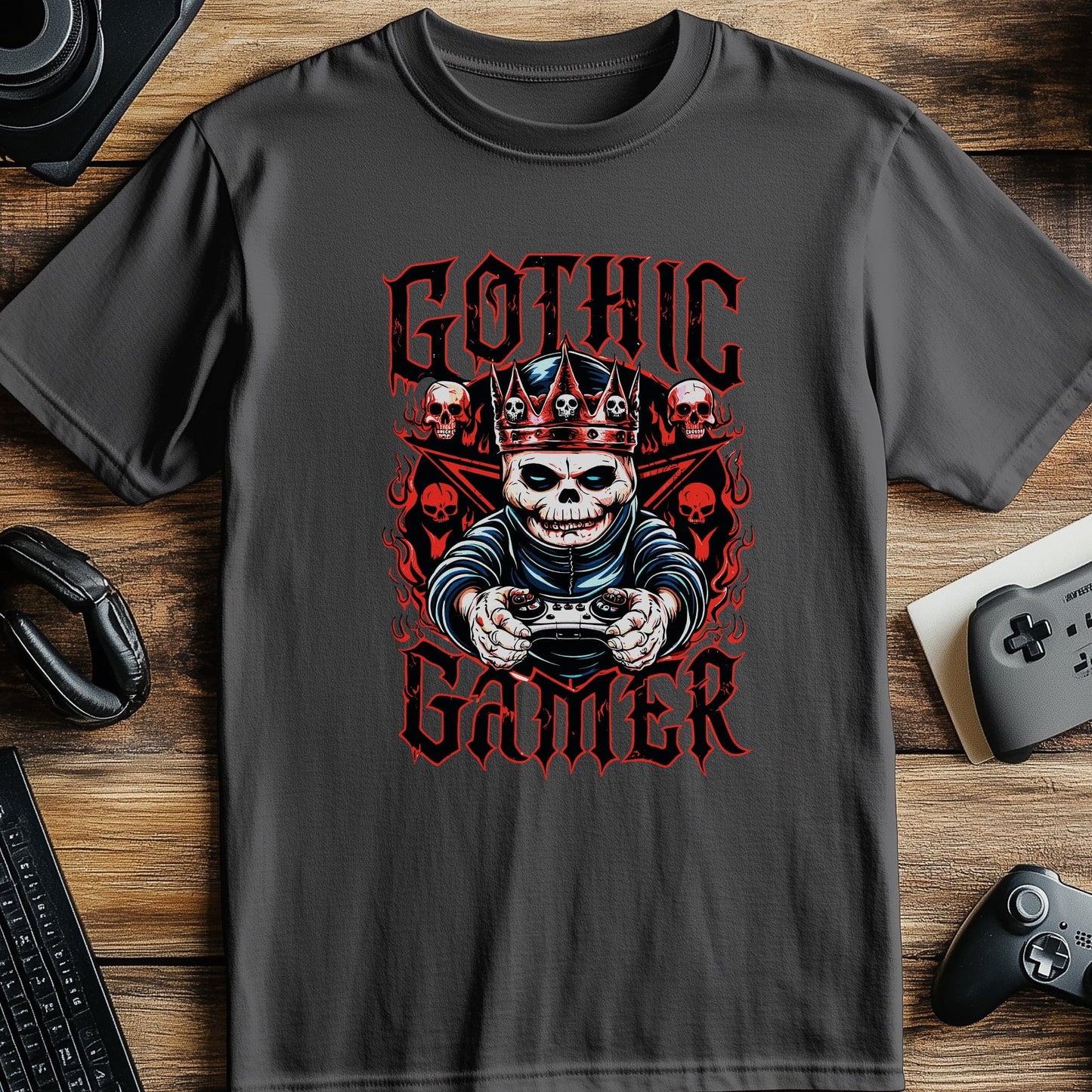 Gamer6 Skeleton Throne t-shirt