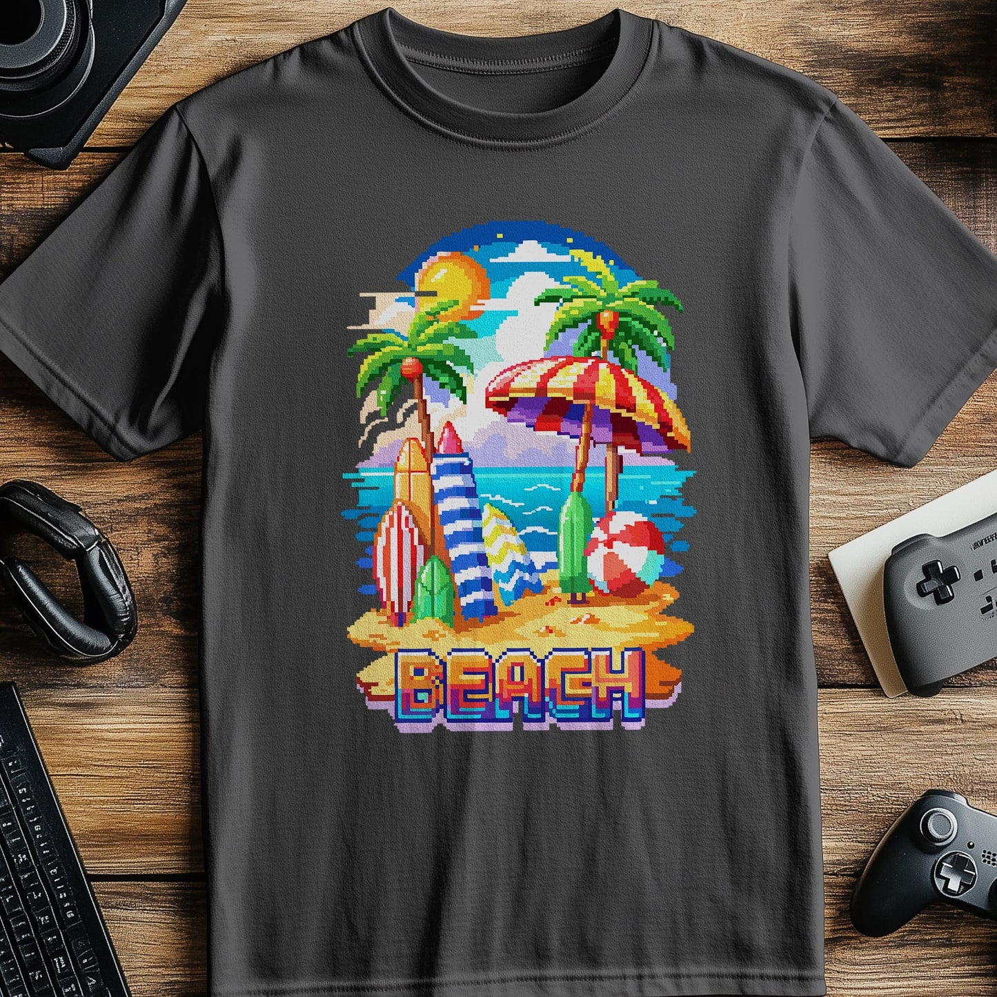 Pixel 38 Beach Vibes T-Shirt