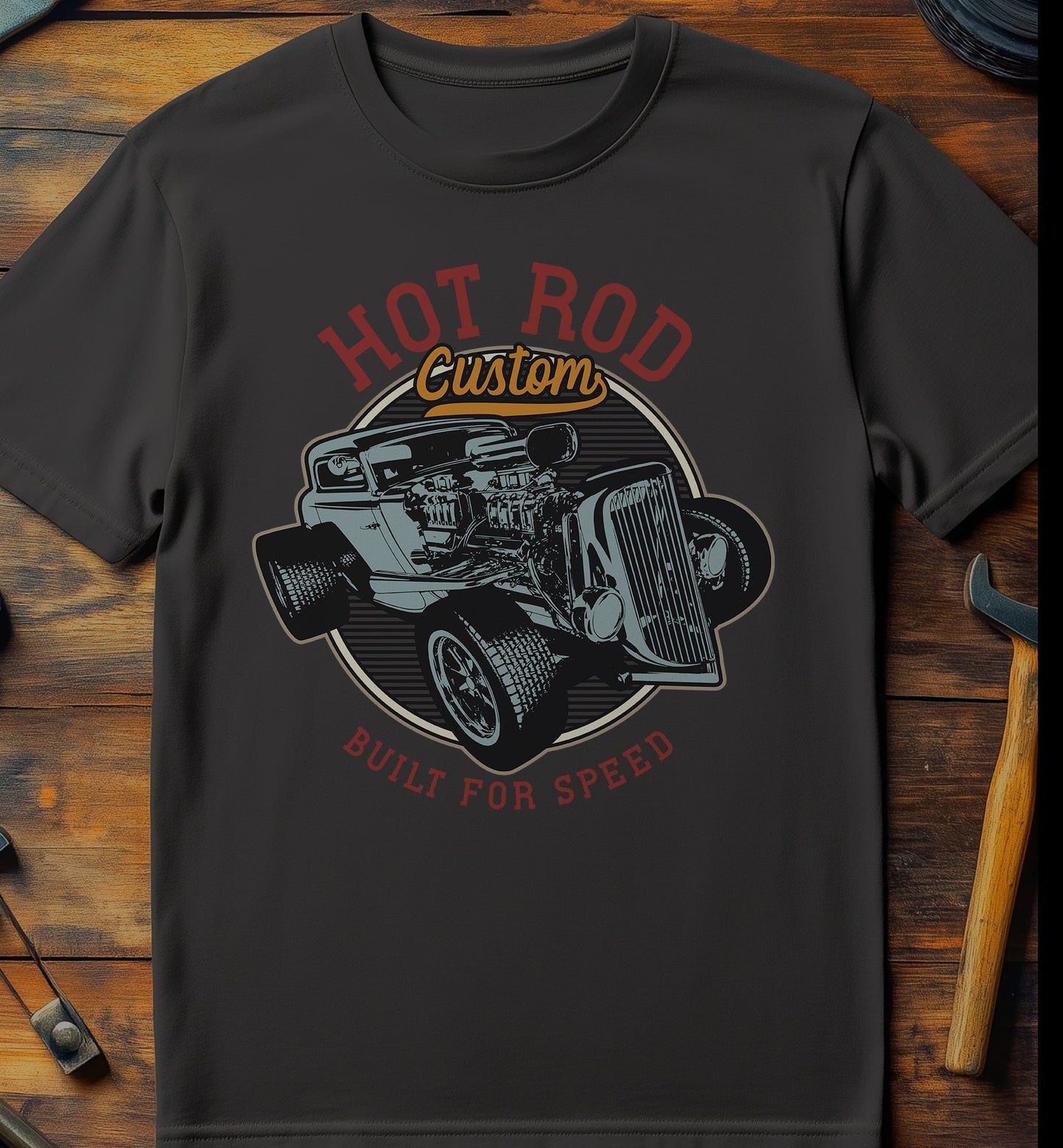 Hot Rod Custom Built for Speed T-Shirt