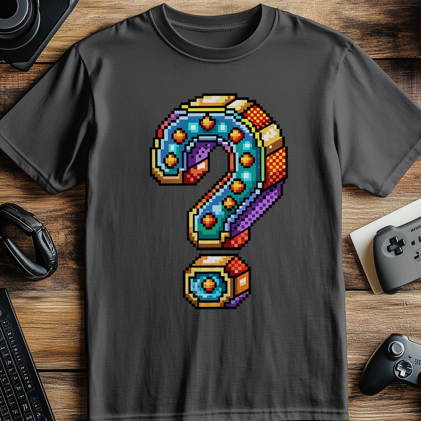 Pixel 37 T-shirt  question mark