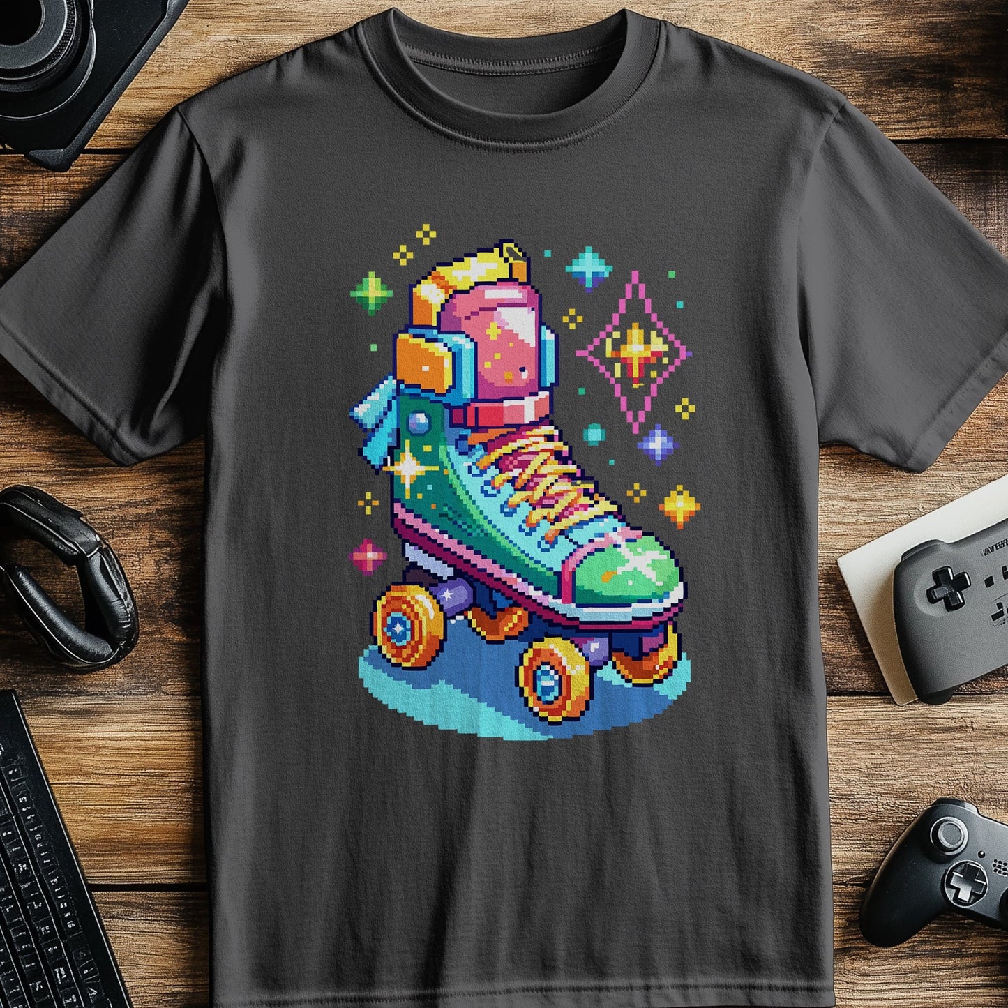 Pixel 47 Skateboard T-Shirt