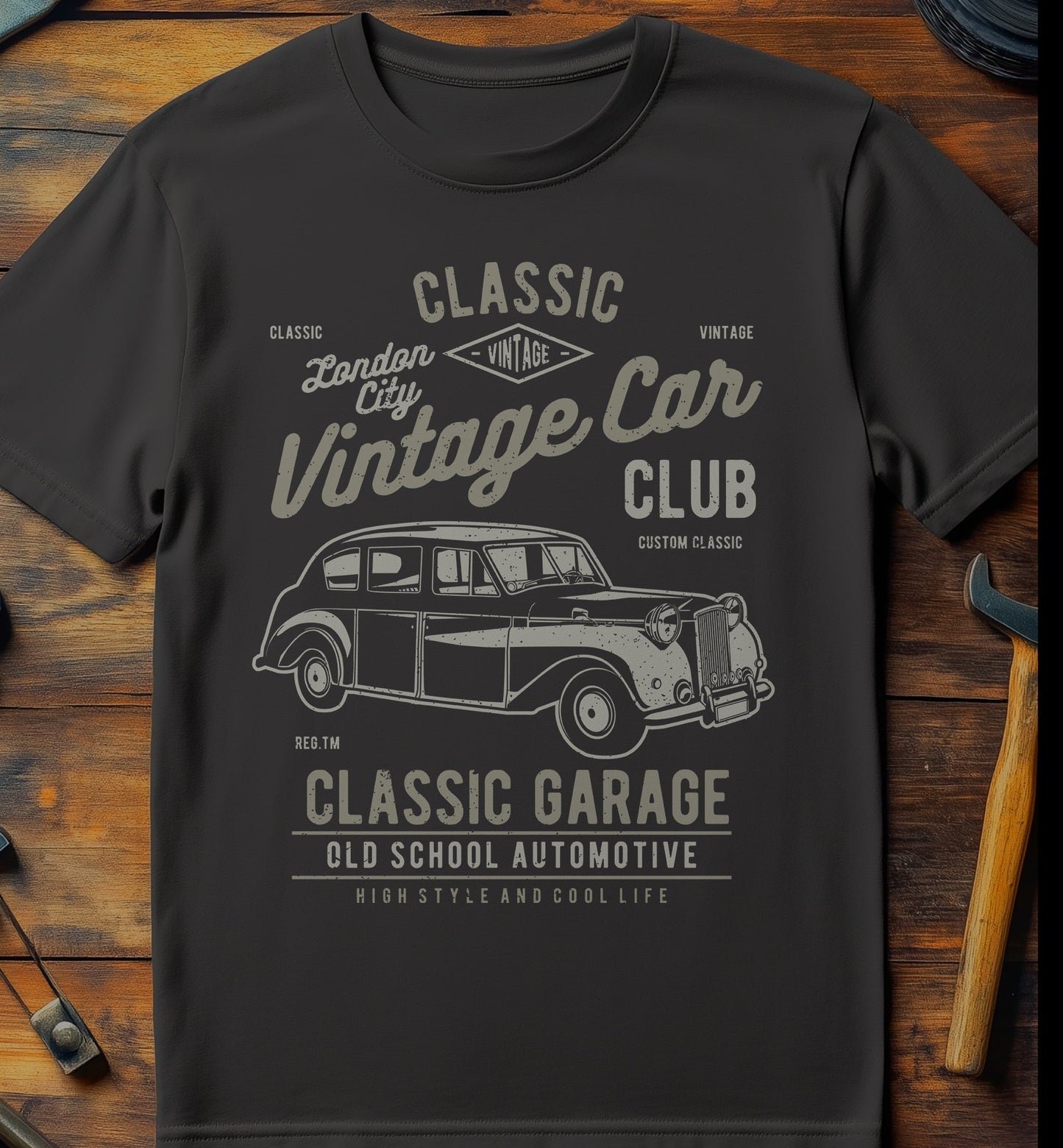 Vintage London Car T-shirt