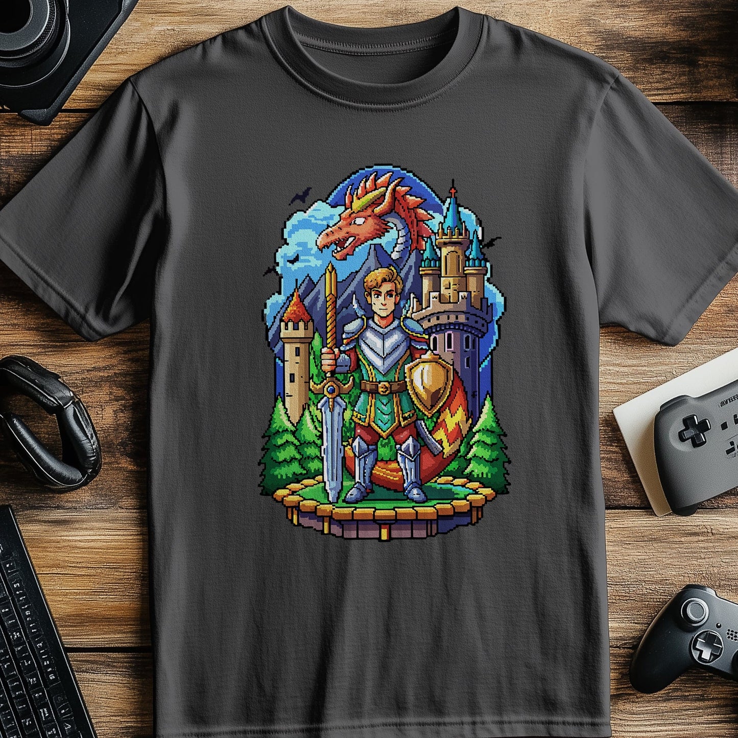 Pixel 92 Knight & Dragon t-shirt