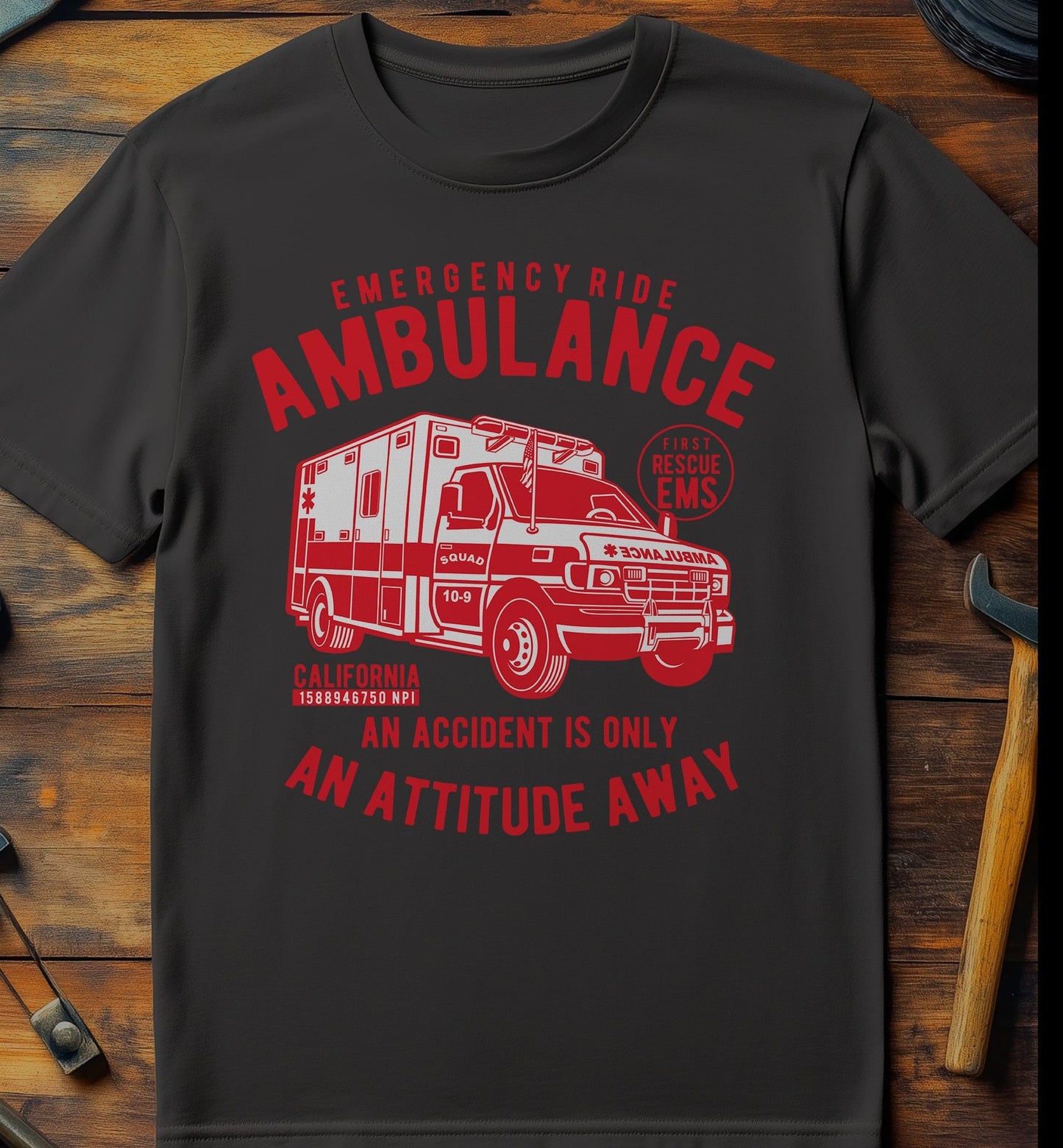 Emergency Ride Ambulance t-shirt