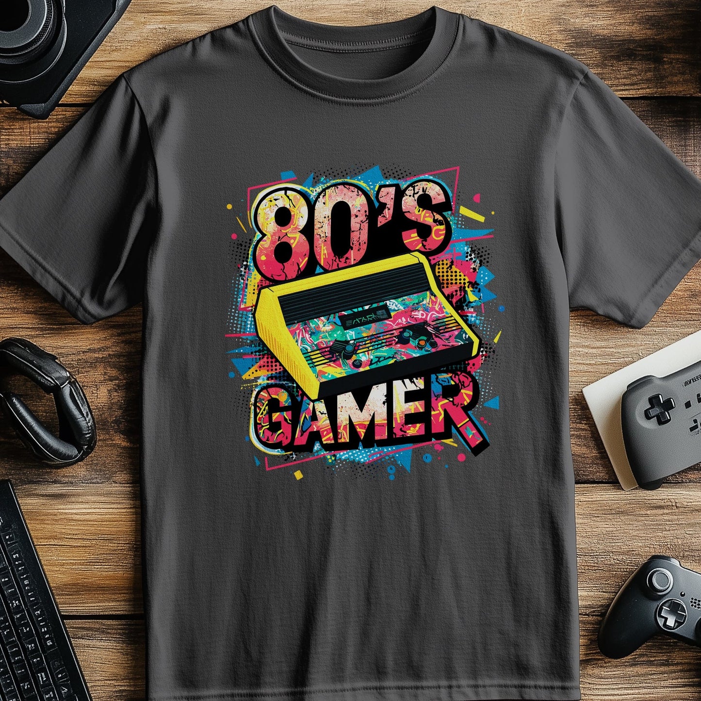 Gamer38 T-shirt  Retro 80's Gamer