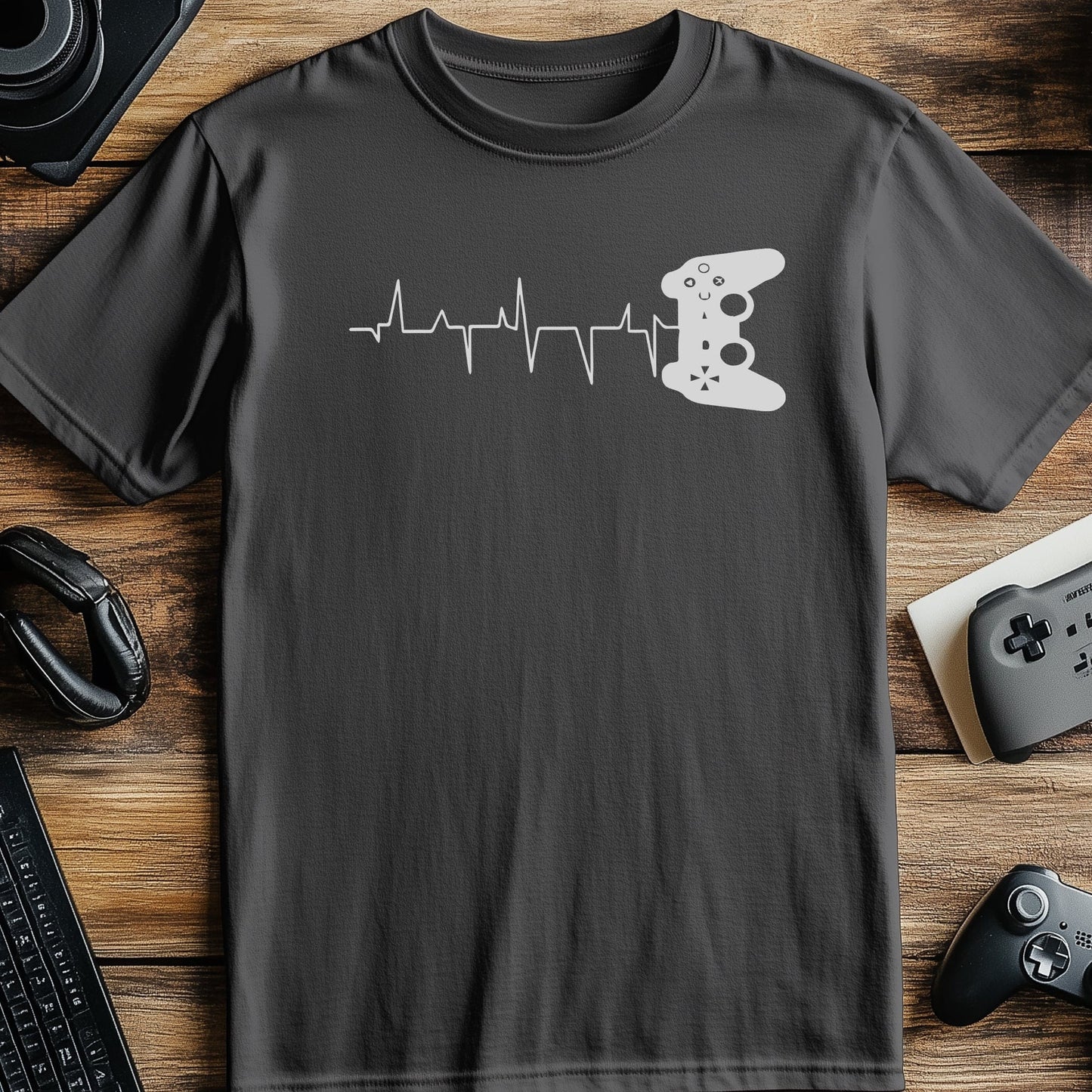 Gamer Controller Heart Beat T-Shirt