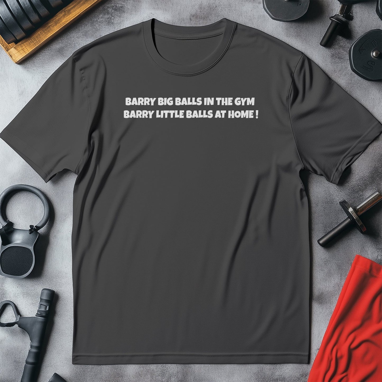 Barry Big Balls in the Gym T-shirt