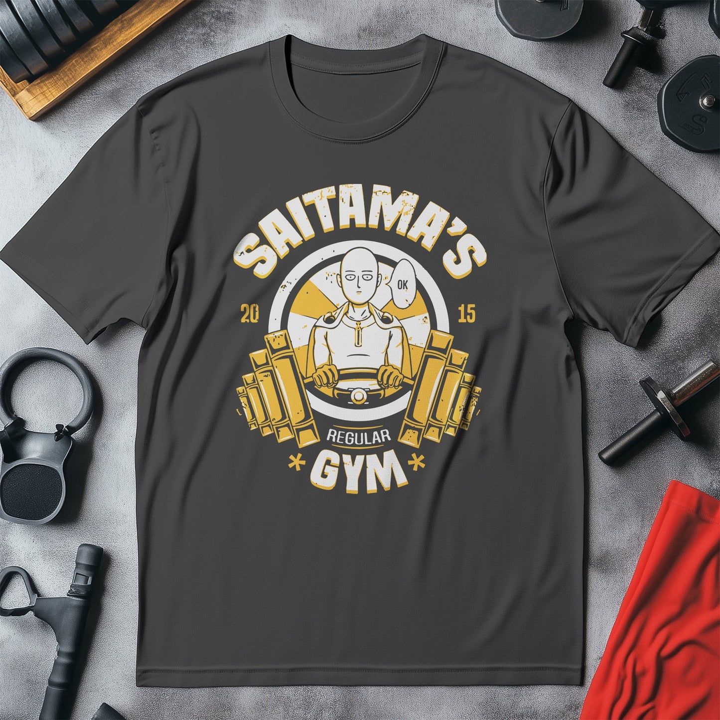 Saitama's Gym T-Shirt - Punching Fun