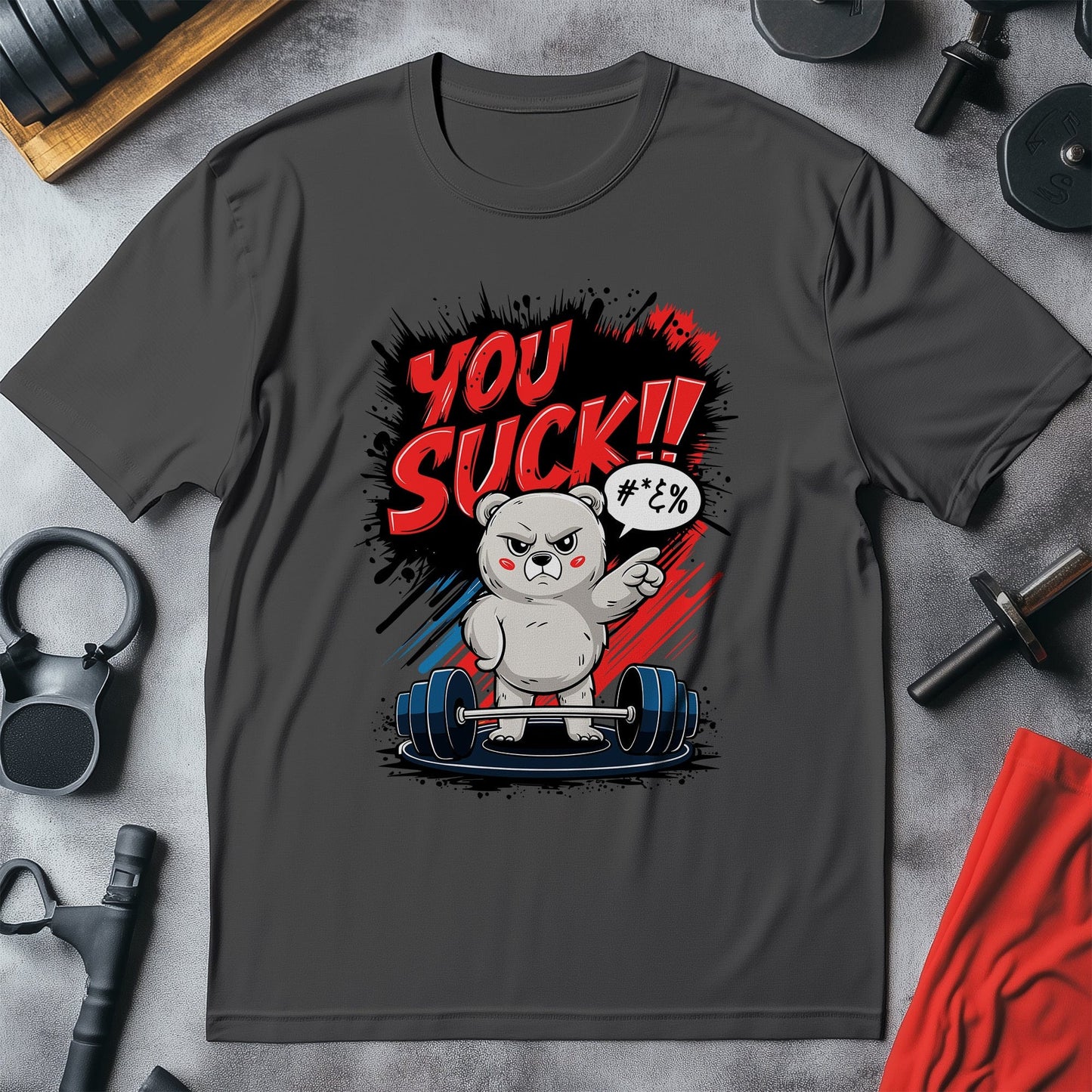 Gym 90 You suck Cat T-shirt