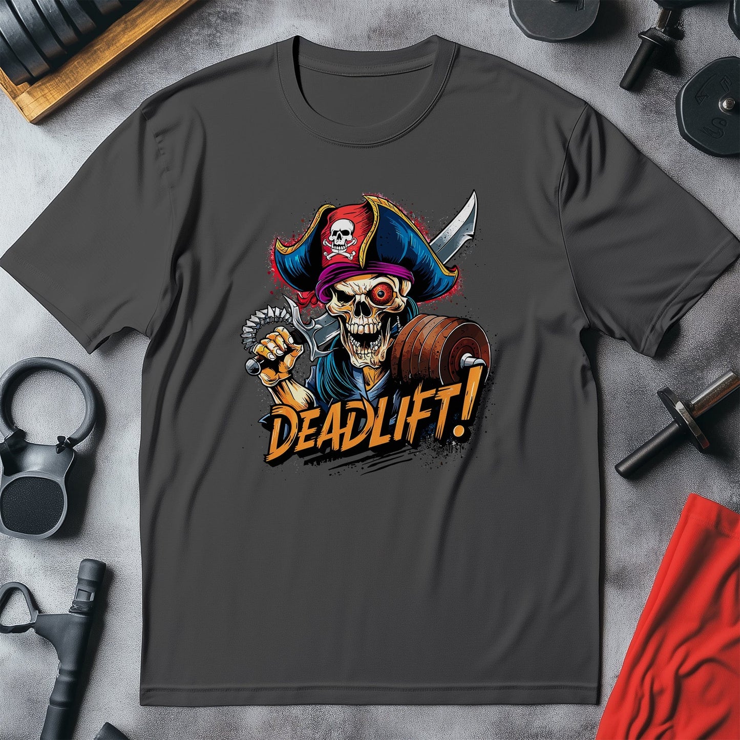 Gym 53 Skeleton pirate deadlift  T-Shirt