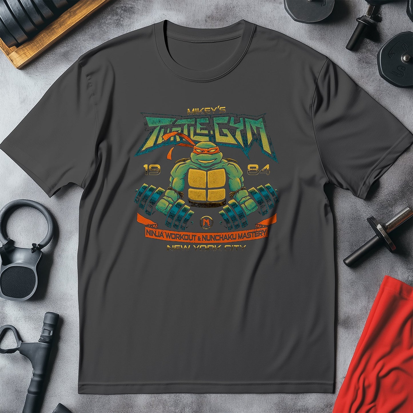 Mikey's Gym T-Shirt - Cowabunga!