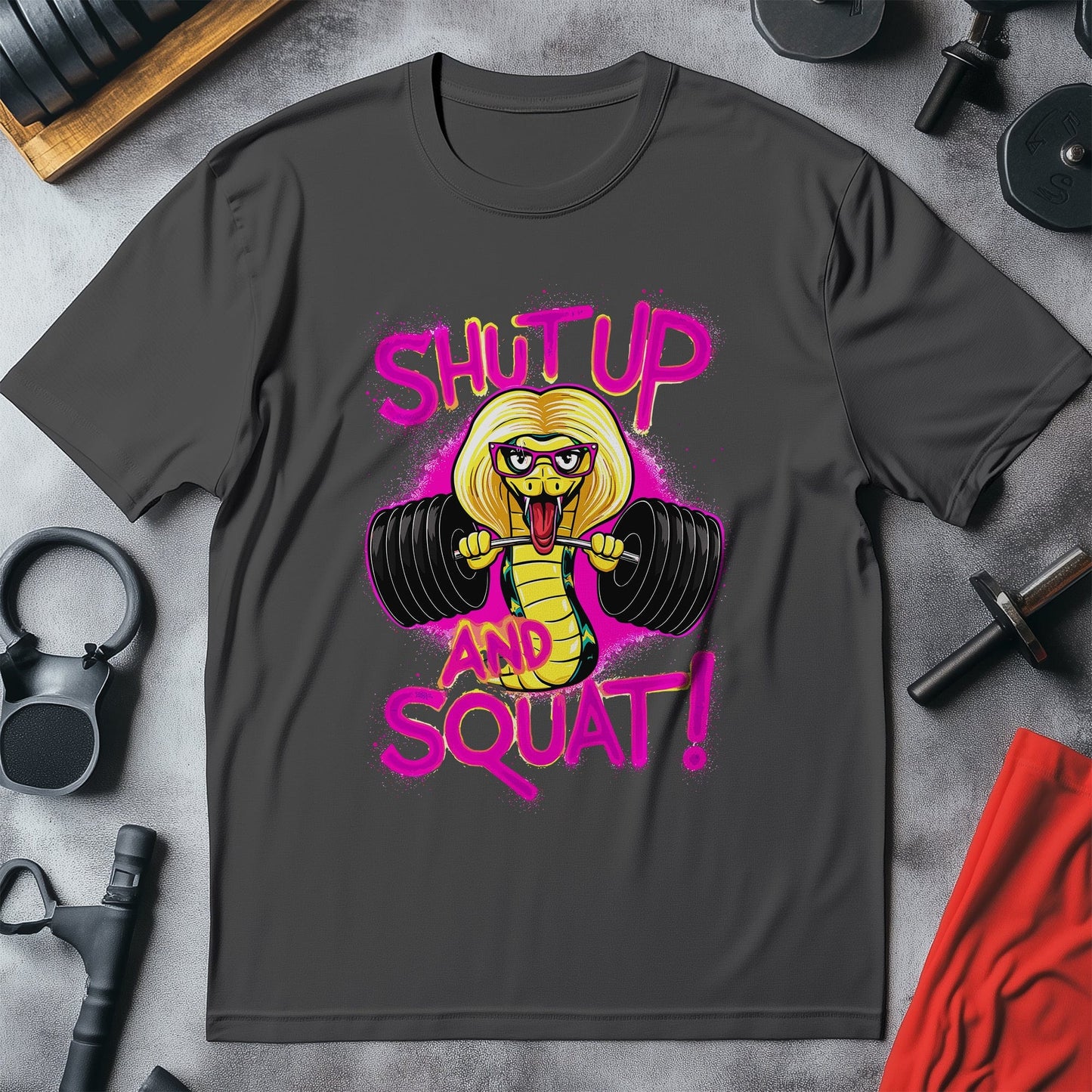 Gym 43 Shut up and squat t-shirt