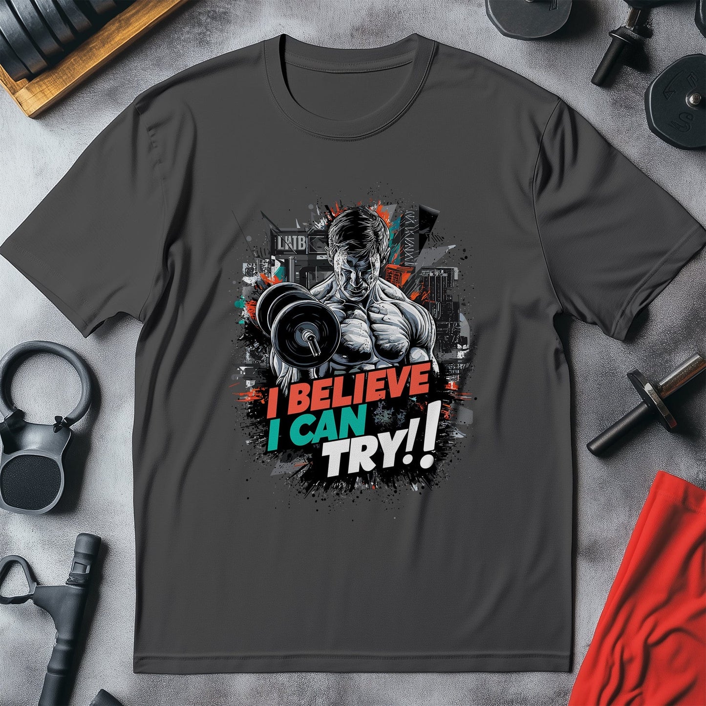 Gym 42 T-shirt  I Believe I Can Try!
