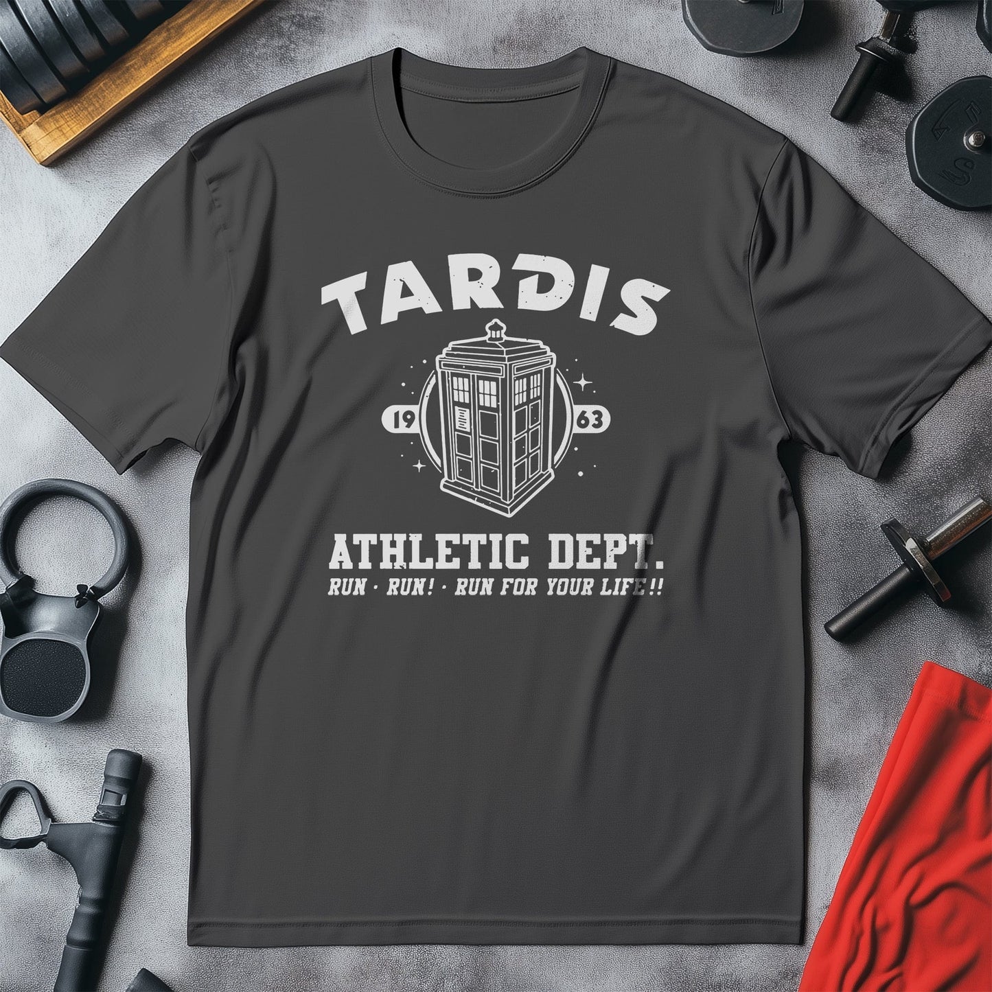 TARDIS Athletic Dept T-shirt -