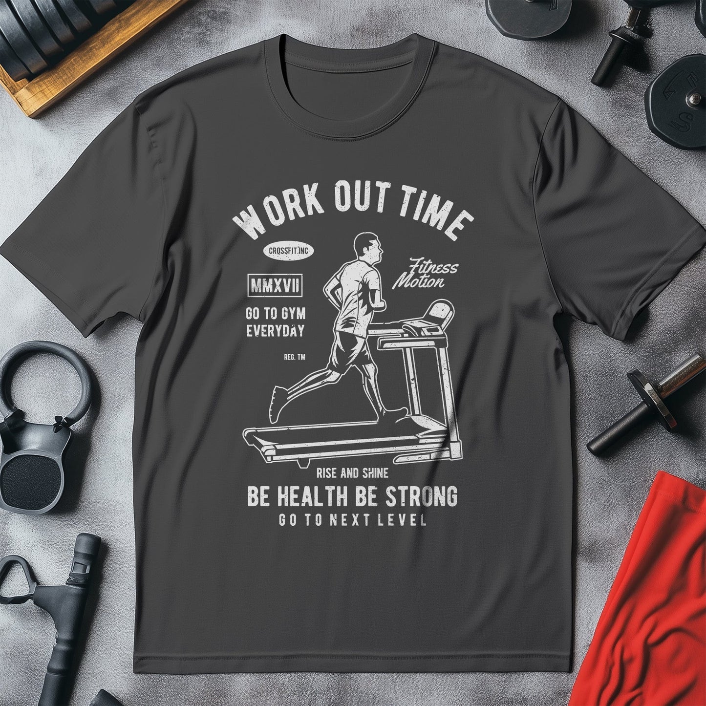 Work Out Time Treadmill T-Shirt ‚Äì