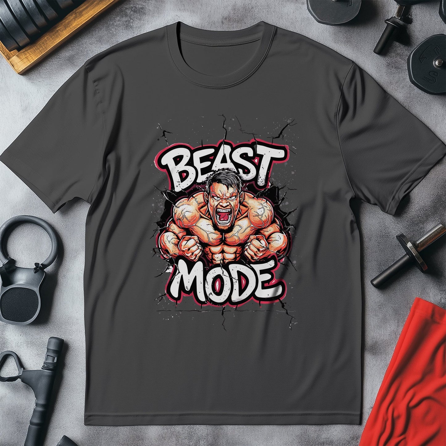 Gym 40: Unleash Your Beast Mode! Funny T-shirt