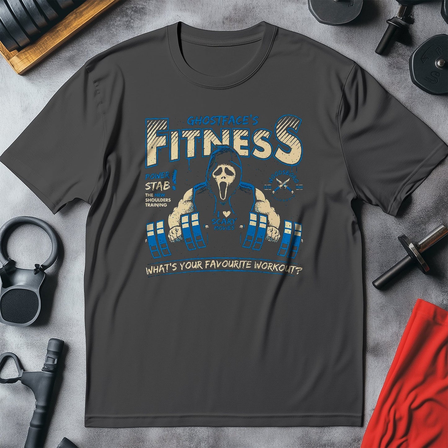 Ghost-Face-Fitness t-shirt - Lift