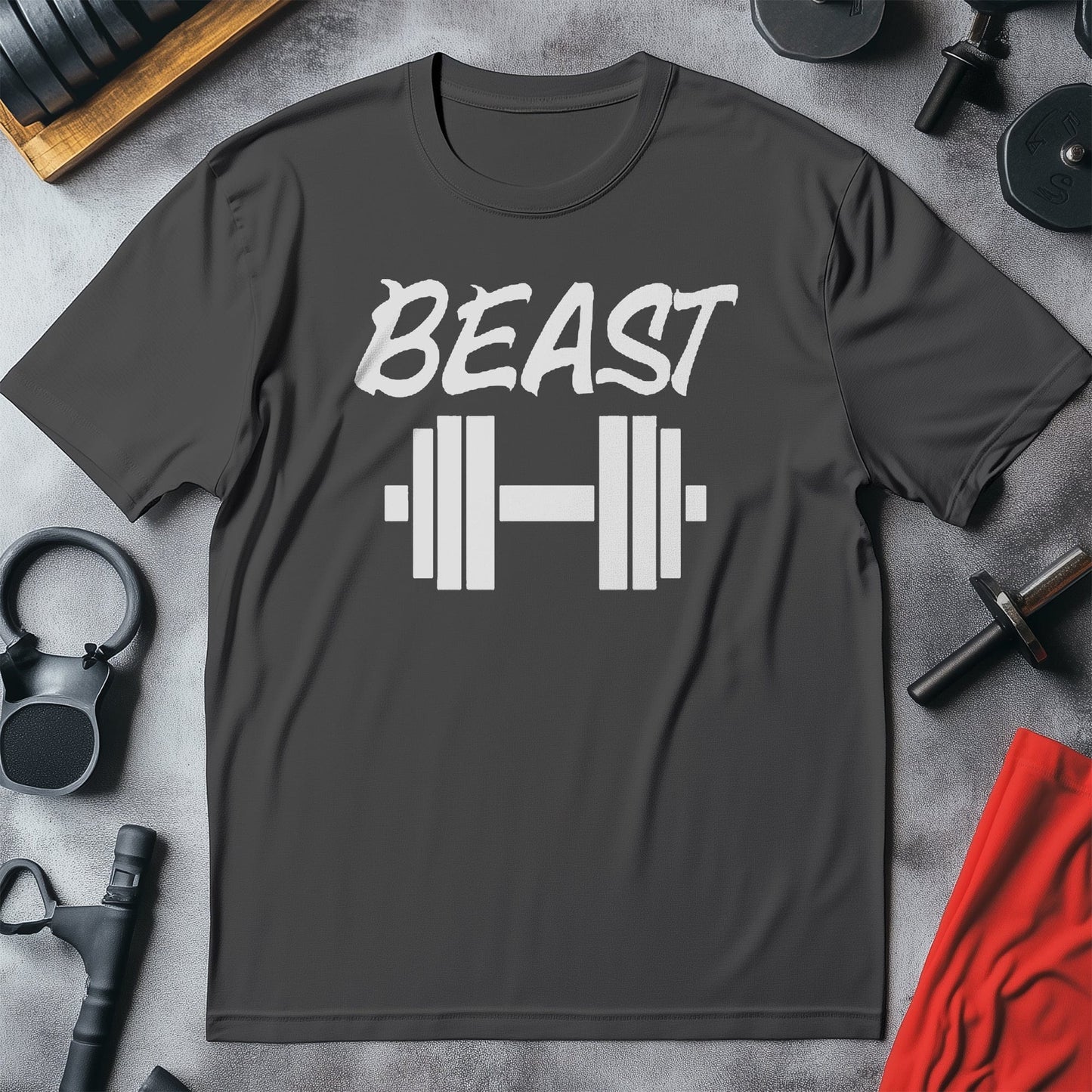 Beast Dumbbell T-Shirt - Flex Your
