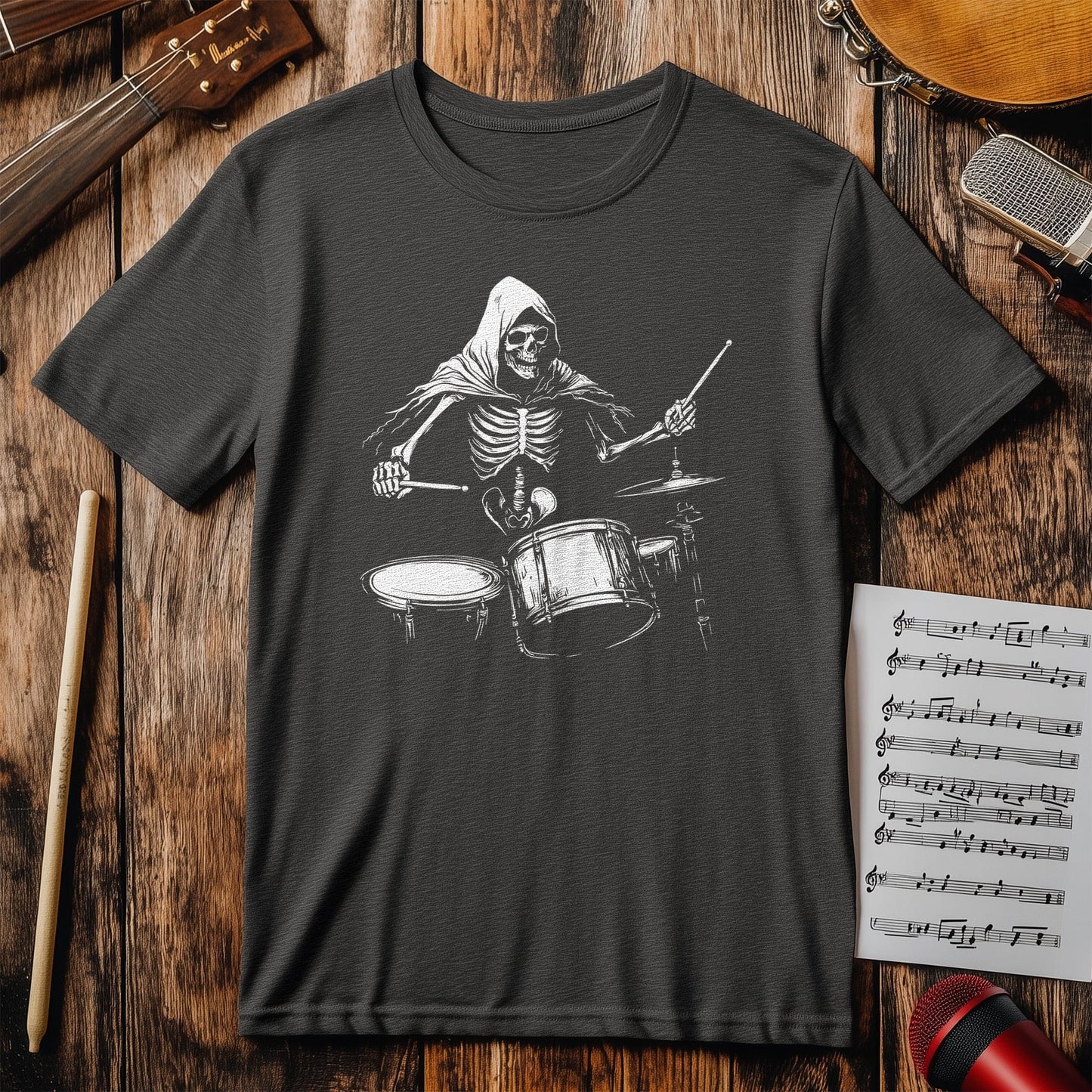 Skeleton Drummer T-Shirt