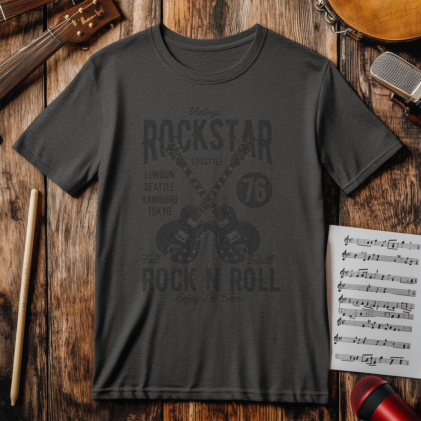 Vintage Rock Star Dark T-shirt