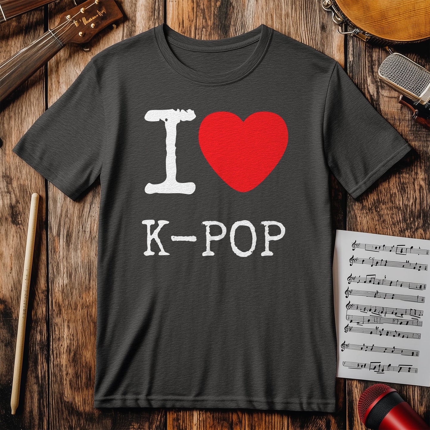 I Love K-Pop T-Shirt - A Fun Ode to