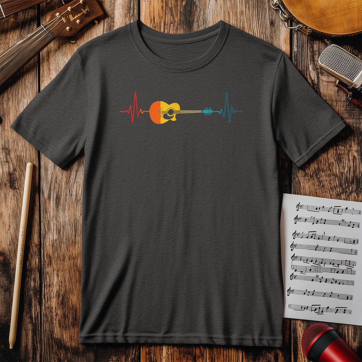 Guitarist Heartbeat T-shirt