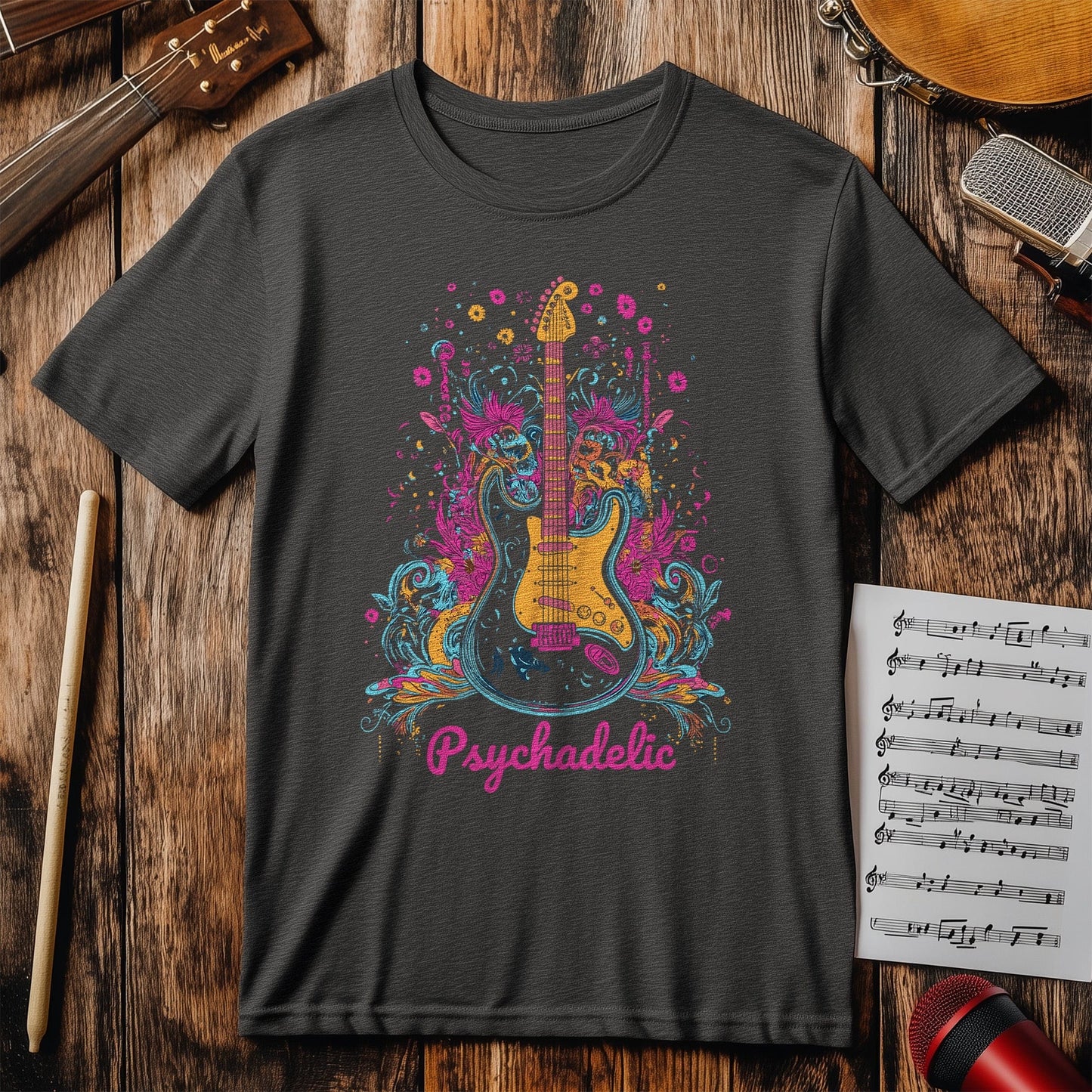 Psychedelic Guitar T-shirt