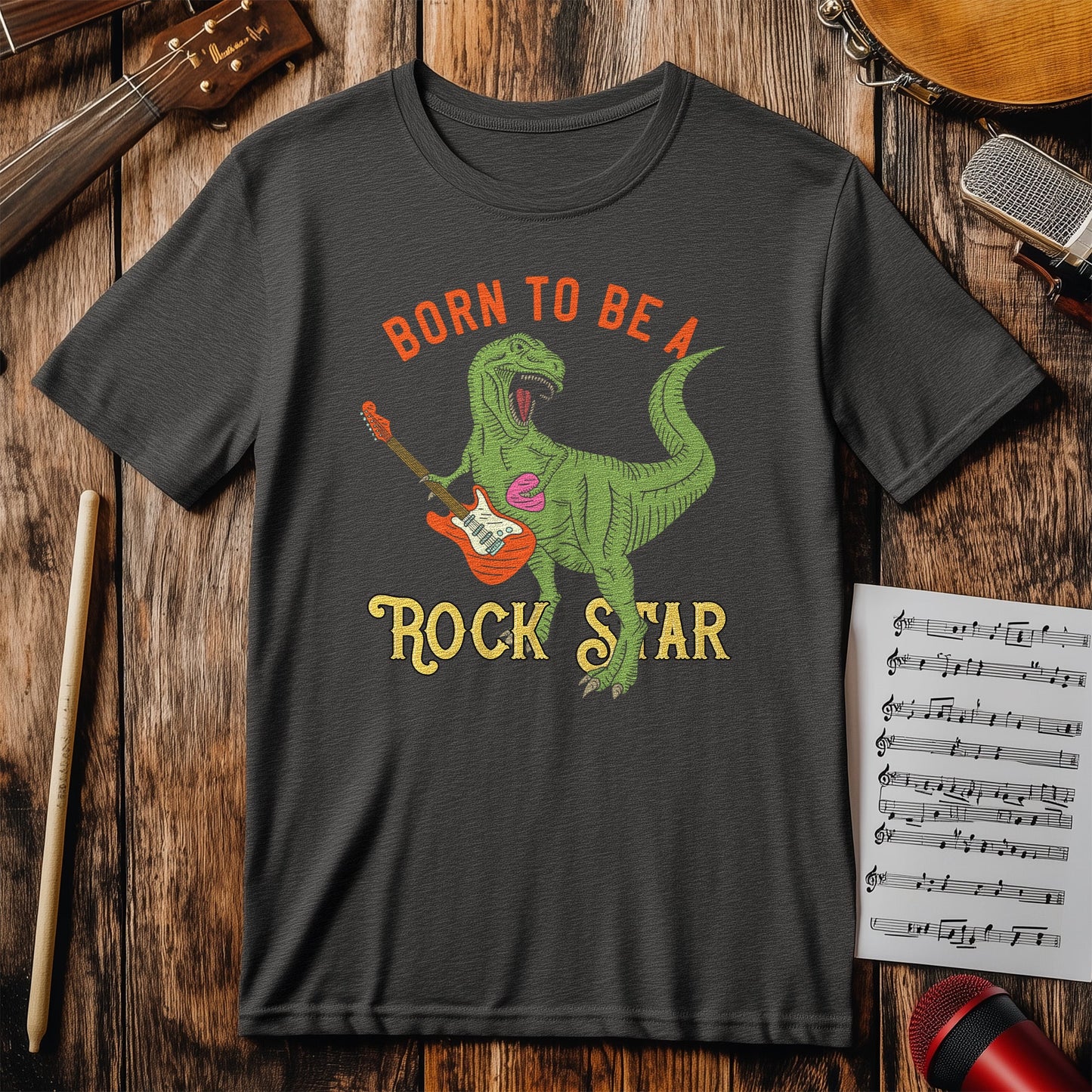 T-Rex Rock Star T-Shirt - Unleash