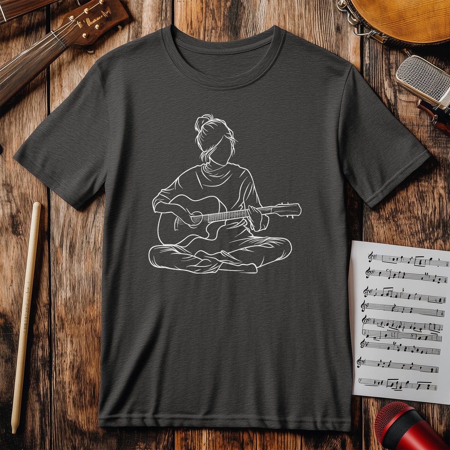 Guitar Player Sit 2 T-shirt -