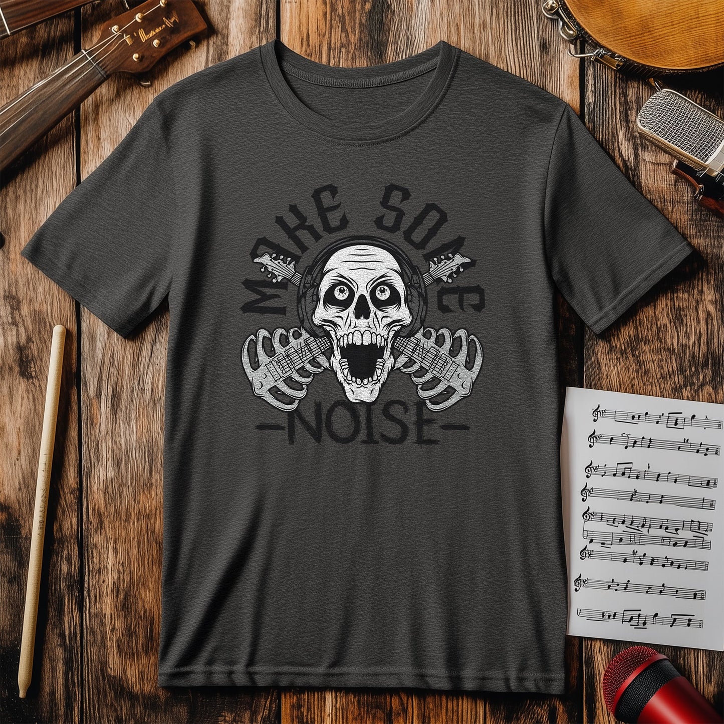 Make Some Noise Skull T-Shirt