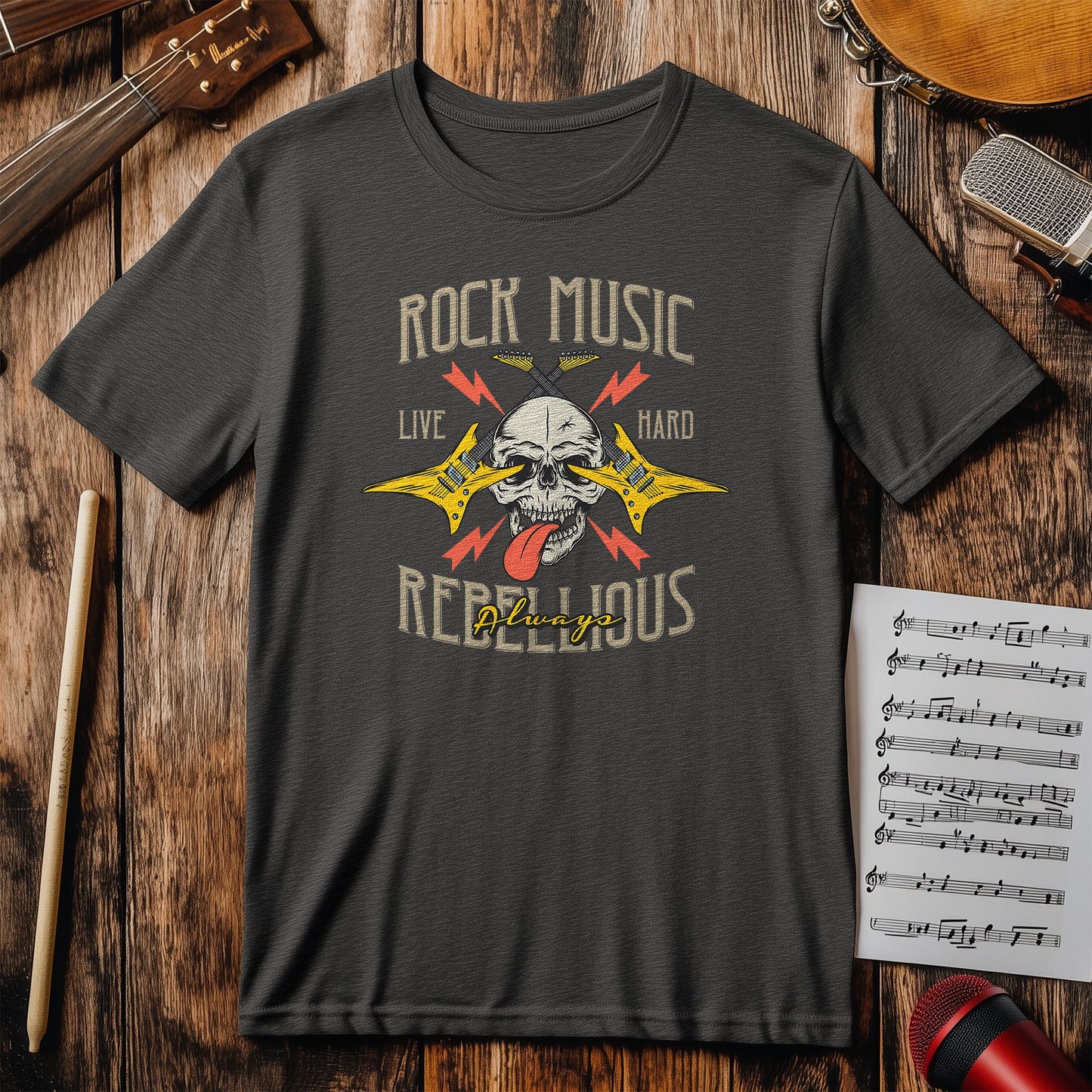 Rock Always Rebellious T-Shirt -