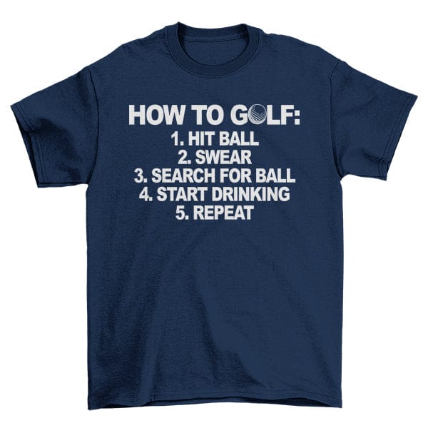 Golf Bullet Points TShirt Tee Up