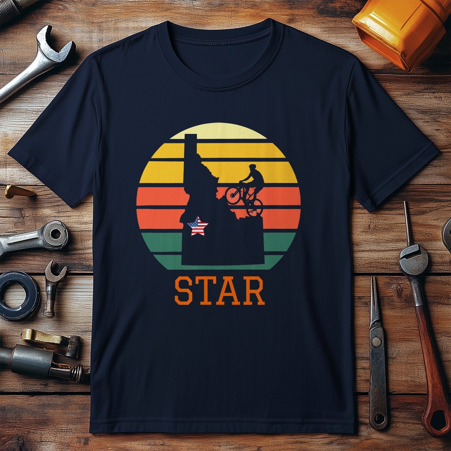 Cycling T-shirt Funny Idaho