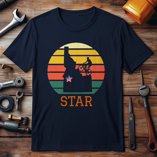 Cycling T-shirt Funny Idaho