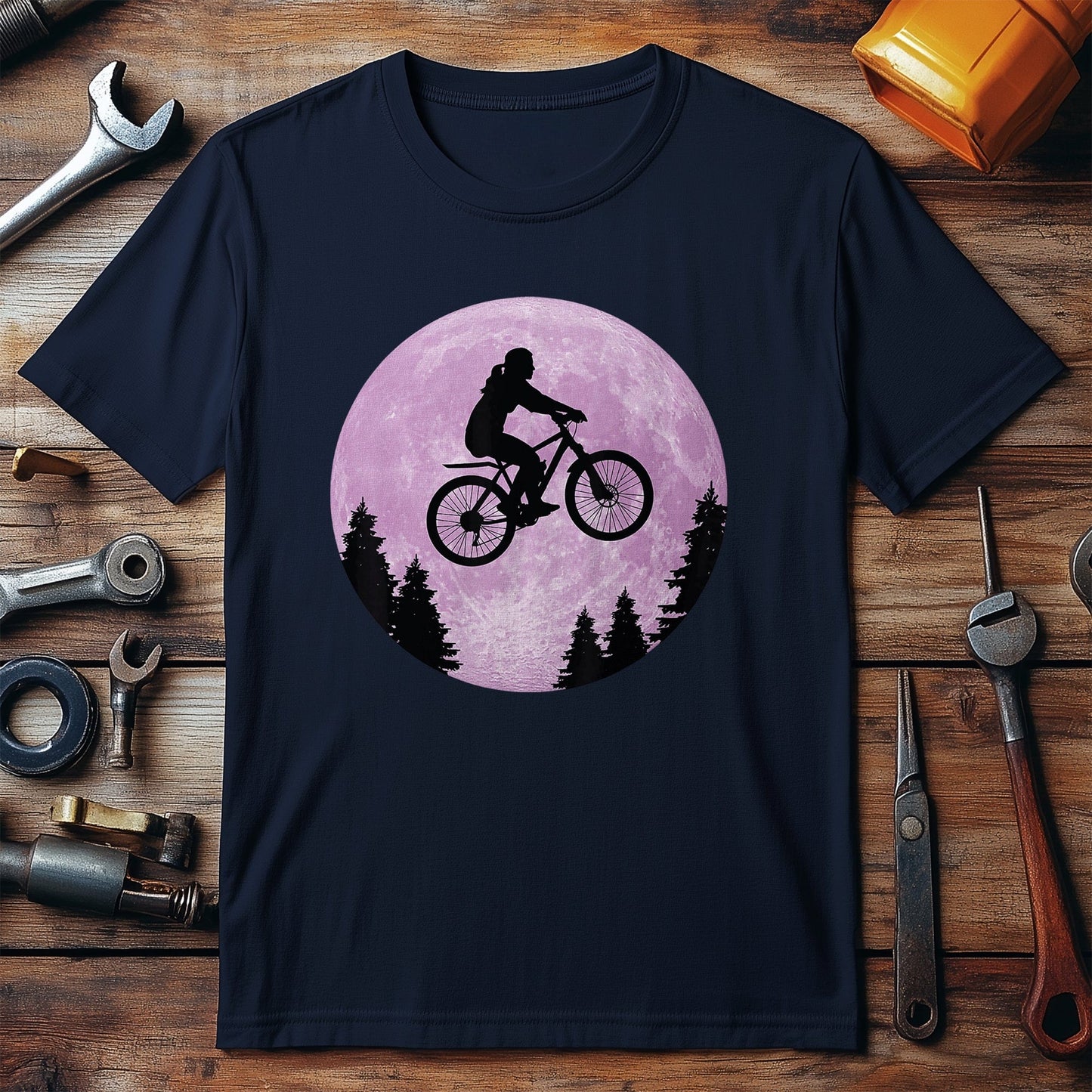 Cycling Over The Moon T-Shirt