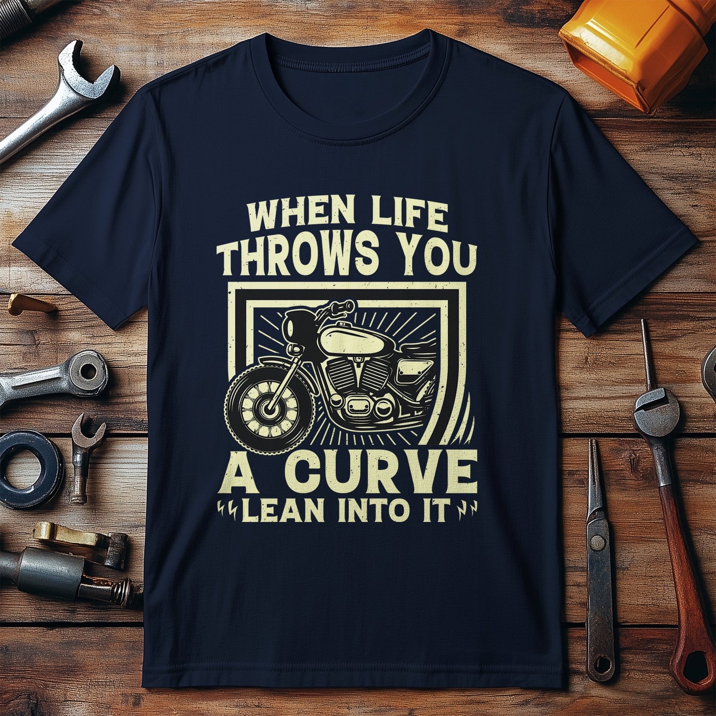 Lean Into It Shield T-shirt -