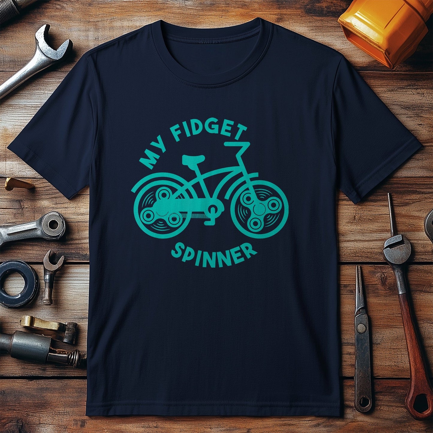 Cycling Fidget Spinner T-shirt