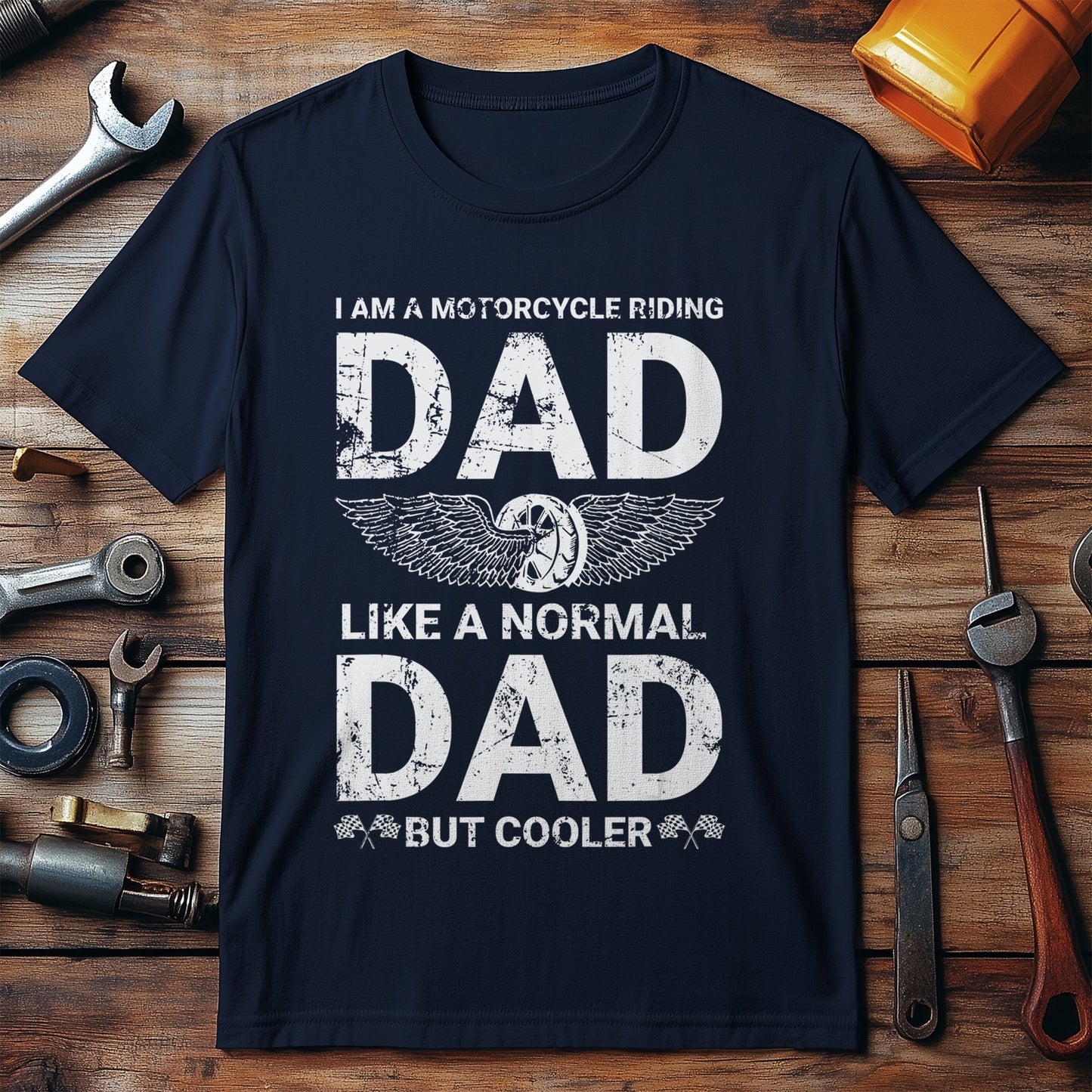Motorcycle Riding Dad T-Shirt -