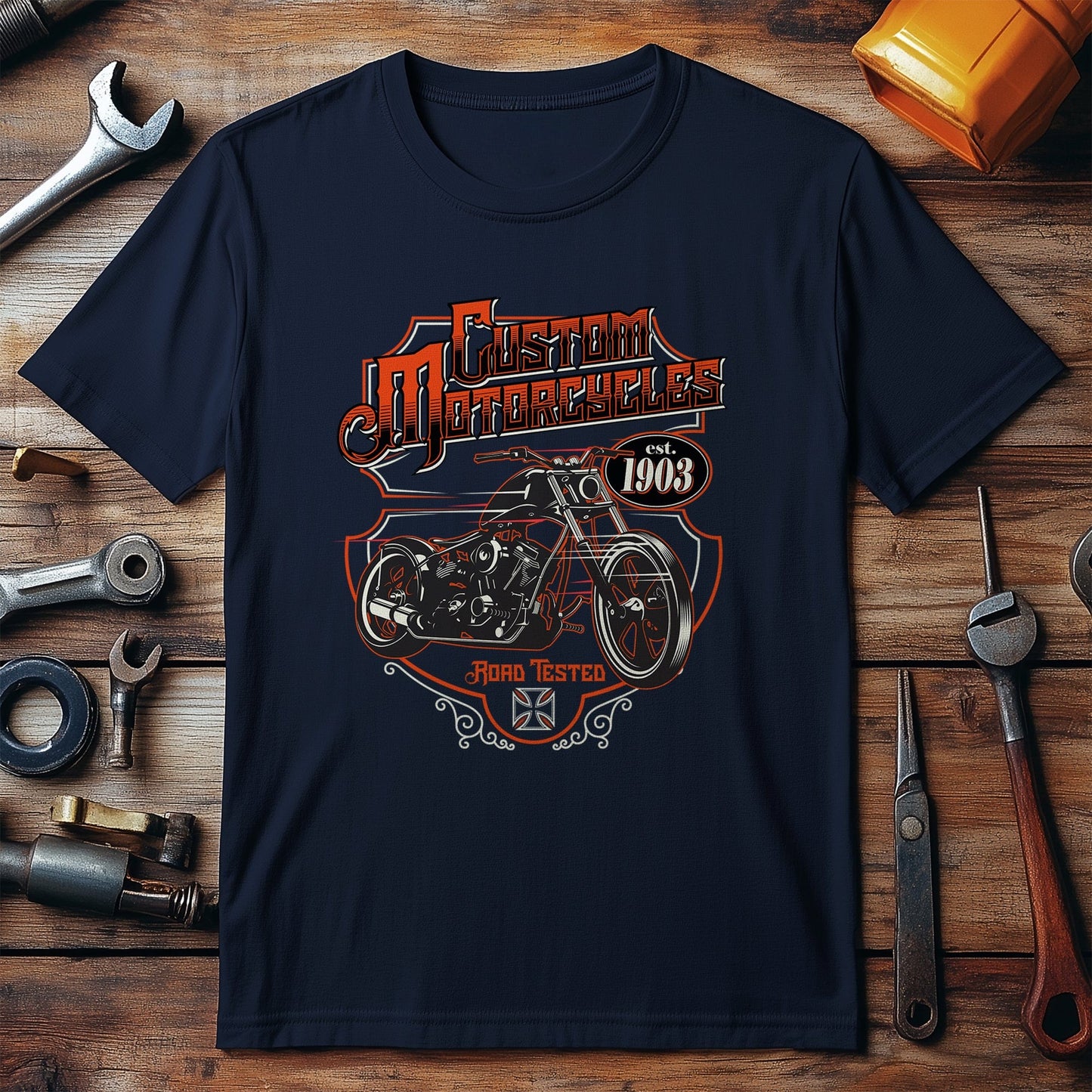 Custom Motorcycles T-Shirt - Rev Up