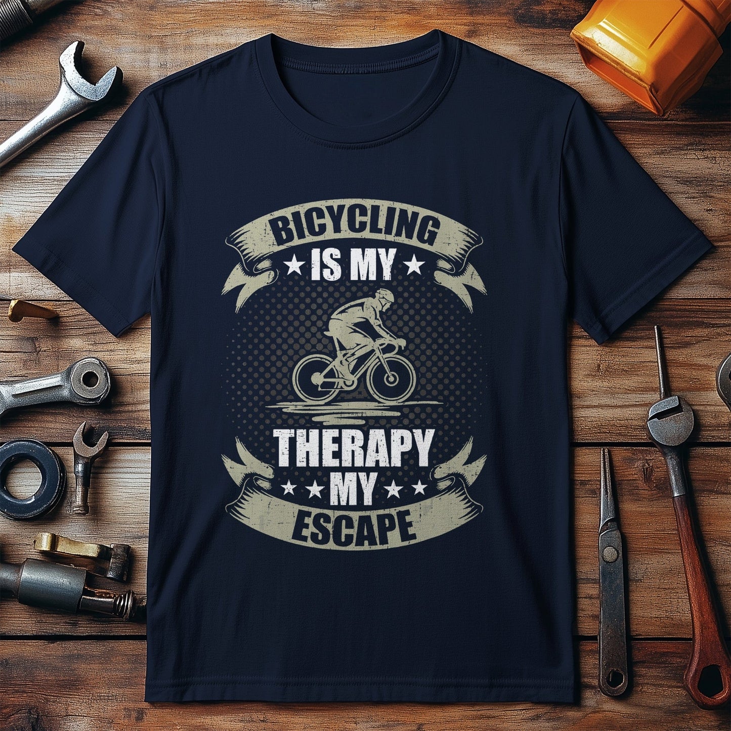 Cycling T-shirt Cycling Is My Therapy My Escape