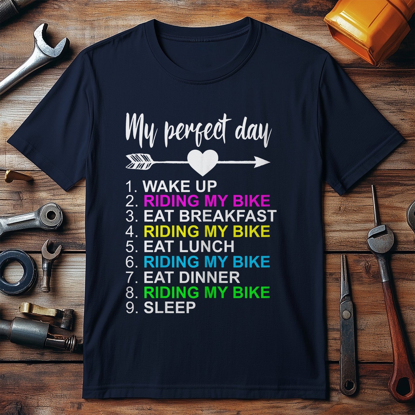 Cycling (197) T-Shirt - Perfect Day