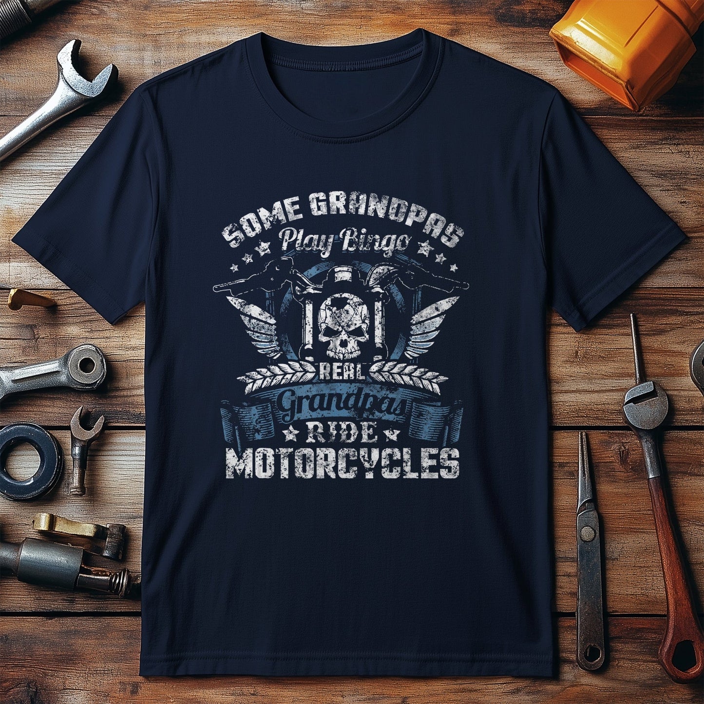 Grandpa's Bingo Biker T-Shirt -